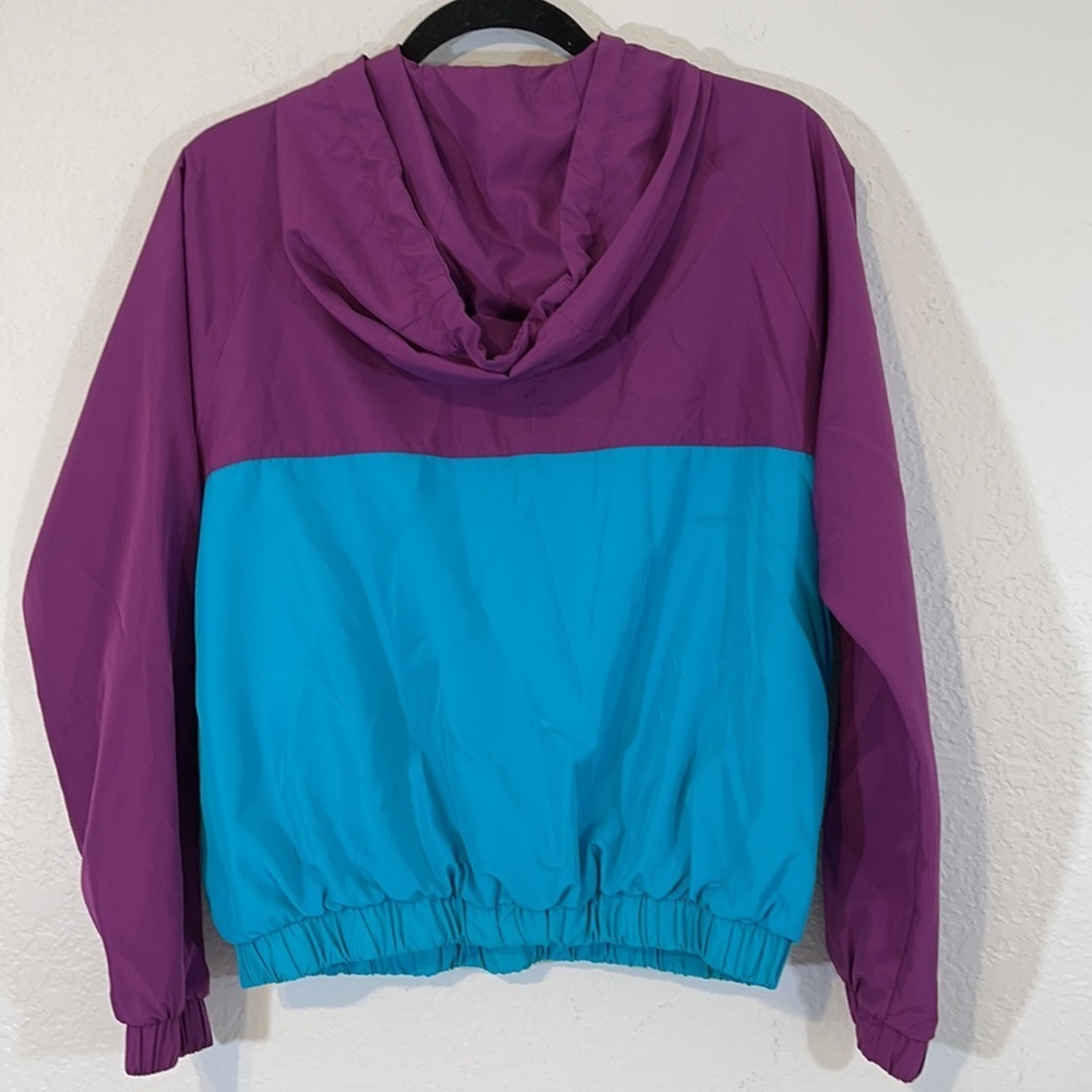 FOREVER 21 Colorful Windbreaker Lightweight With Pockets Size Small - Picture 3 of 4
